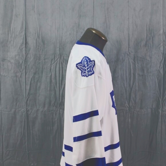 Toronto Maple Leafs Jersey (VTG) - Home White by Pro Player - Men's Medium - Picture 7 of 9